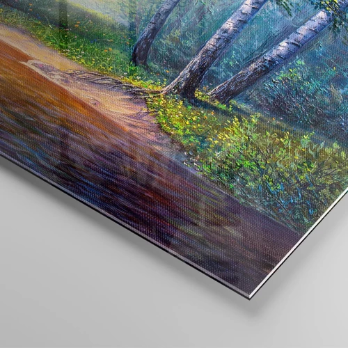 Cuadro sobre vidrio - Impresiones sobre Vidrio - Paisaje idílico - 140x50 cm