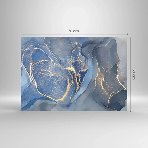 Cuadro sobre vidrio - Impresiones sobre Vidrio - Polvo de oro - 70x50 cm