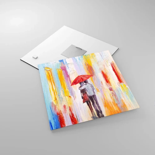 Cuadro sobre vidrio - Impresiones sobre Vidrio - Que siga lloviendo - 30x30 cm