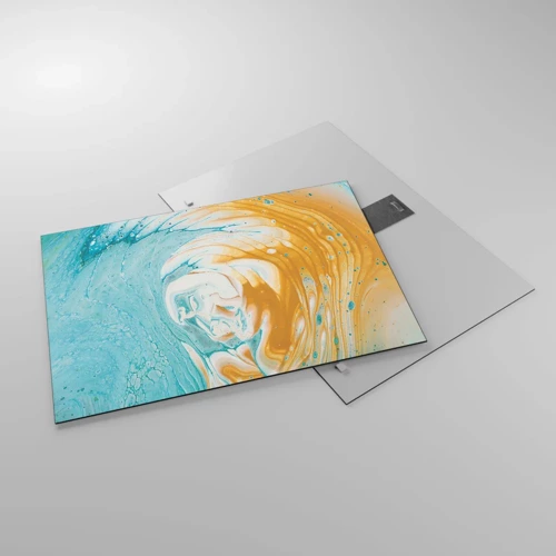 Cuadro sobre vidrio - Impresiones sobre Vidrio - Remolino pastel - 70x50 cm