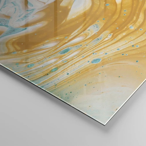 Cuadro sobre vidrio - Impresiones sobre Vidrio - Remolino pastel - 90x30 cm
