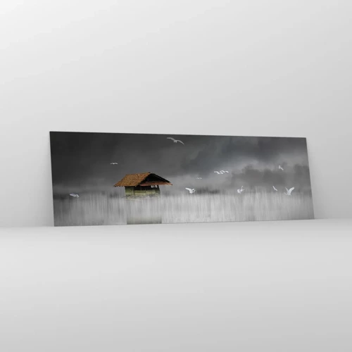 Cuadro sobre vidrio - Impresiones sobre Vidrio - Resguardo de la lluvia - 160x50 cm