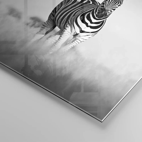 Cuadro sobre vidrio - Impresiones sobre Vidrio - Resulta que el mundo es blanco y negro - 140x50 cm