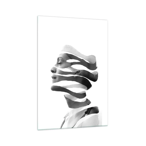 Cuadro sobre vidrio - Impresiones sobre Vidrio - Retrato surrealista - 70x100 cm