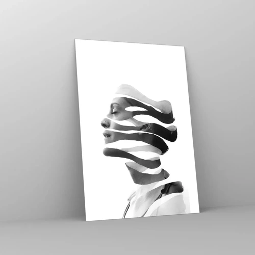 Cuadro sobre vidrio - Impresiones sobre Vidrio - Retrato surrealista - 70x100 cm