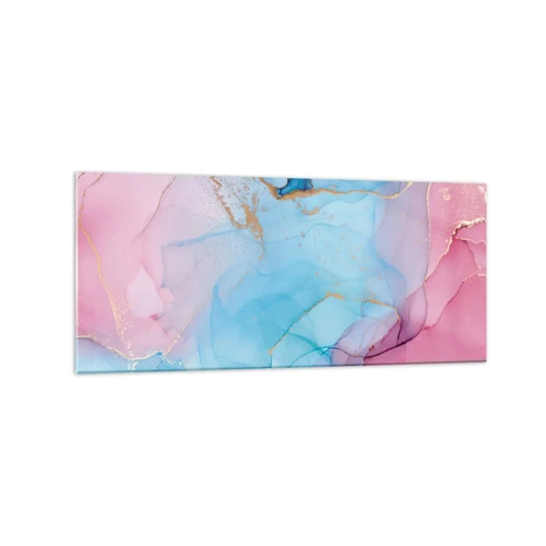 Cuadro sobre vidrio - Impresiones sobre Vidrio - Reuniones y encuentros de colores - 120x50 cm