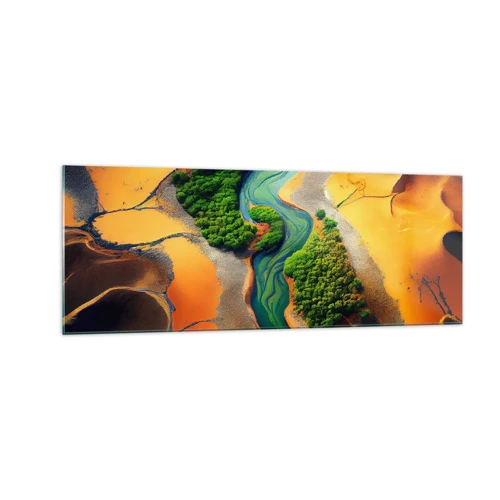 Cuadro sobre vidrio - Impresiones sobre Vidrio - Río que da vida - 140x50 cm