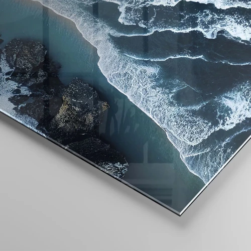 Cuadro sobre vidrio - Impresiones sobre Vidrio - Rodeadas por las olas - 100x70 cm