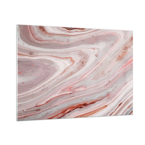 Cuadro sobre vidrio - Impresiones sobre Vidrio - Rosa líquido - 100x70 cm