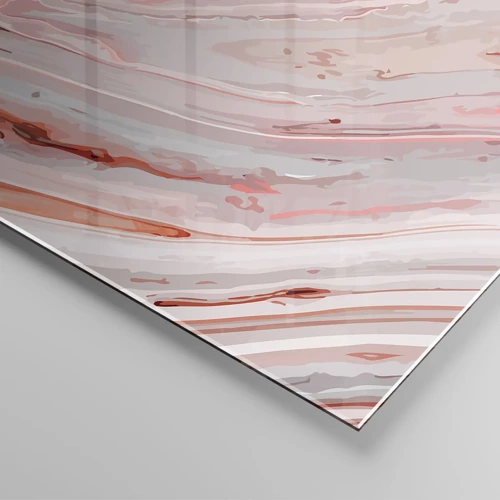 Cuadro sobre vidrio - Impresiones sobre Vidrio - Rosa líquido - 160x50 cm