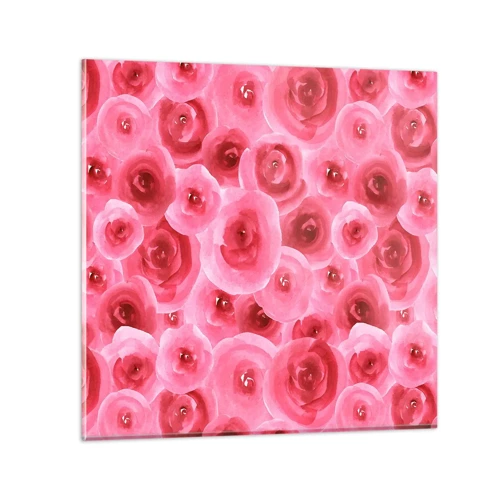 Cuadro sobre vidrio - Impresiones sobre Vidrio - Rosas abajo y arriba - 60x60 cm