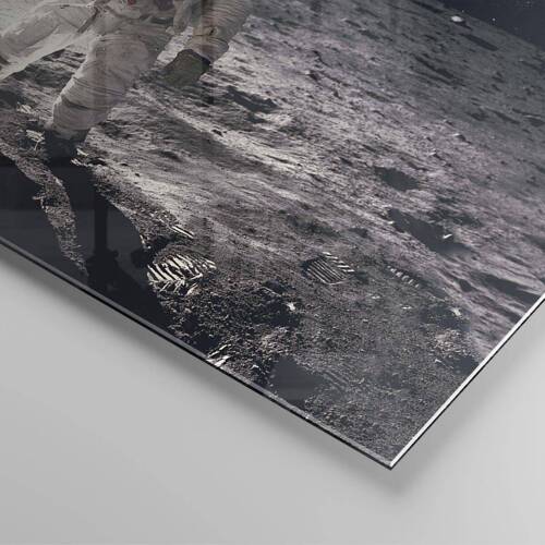 Cuadro sobre vidrio - Impresiones sobre Vidrio - Saludos desde la Luna - 50x50 cm
