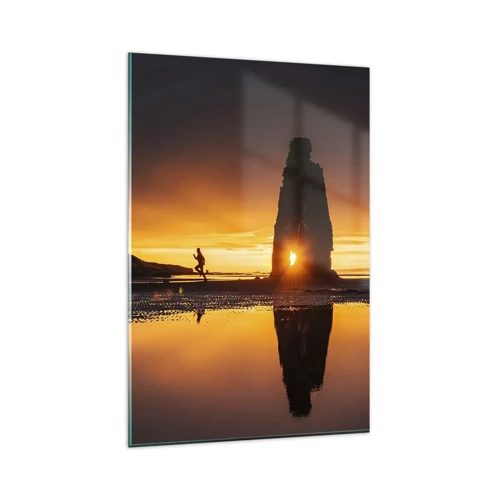 Cuadro sobre vidrio - Impresiones sobre Vidrio - Solo tú y la naturaleza - 80x120 cm