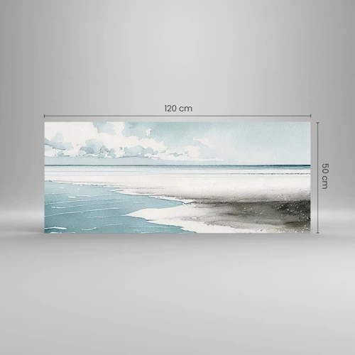 Cuadro sobre vidrio - Impresiones sobre Vidrio - Suave marea otoñal - 120x50 cm