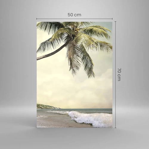 Cuadro sobre vidrio - Impresiones sobre Vidrio - Sueño tropical - 50x70 cm