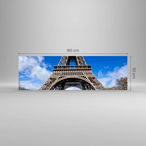 Cuadro sobre vidrio - Impresiones sobre Vidrio - Todo París a sus pies - 160x50 cm