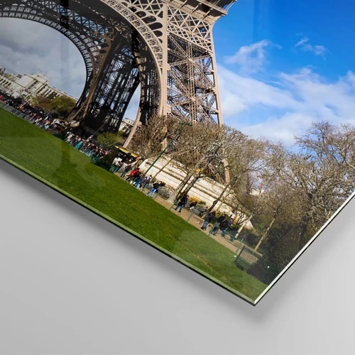 Cuadro sobre vidrio - Impresiones sobre Vidrio - Todo París a sus pies - 60x60 cm