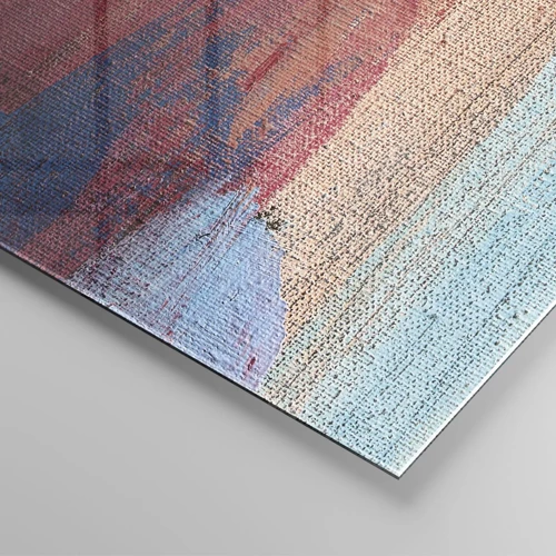 Cuadro sobre vidrio - Impresiones sobre Vidrio - Trazos de arco iris - 140x50 cm