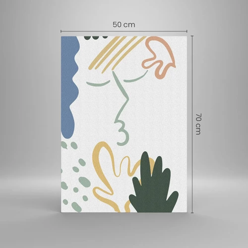 Cuadro sobre vidrio - Impresiones sobre Vidrio - Un beso de flores - 50x70 cm