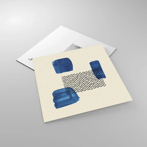 Cuadro sobre vidrio - Impresiones sobre Vidrio - Un cuarteto abstracto - 40x40 cm