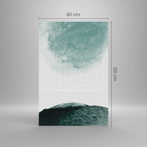 Cuadro sobre vidrio - Impresiones sobre Vidrio - Un encuentro con la niebla - 80x120 cm