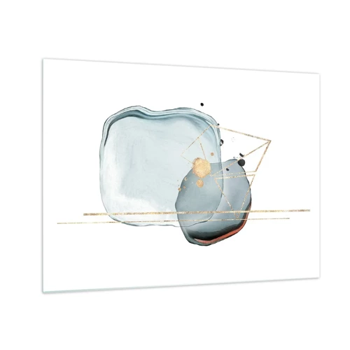 Cuadro sobre vidrio - Impresiones sobre Vidrio - Un estudio de gotas - 70x50 cm