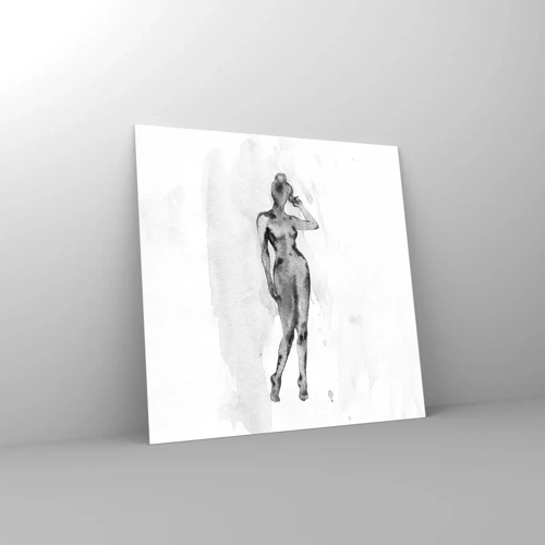 Cuadro sobre vidrio - Impresiones sobre Vidrio - Un estudio sobre el ideal de feminidad - 30x30 cm
