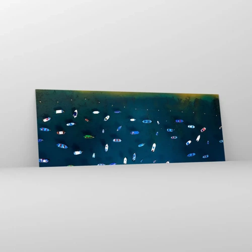 Cuadro sobre vidrio - Impresiones sobre Vidrio - Un juego de vacaciones - 140x50 cm