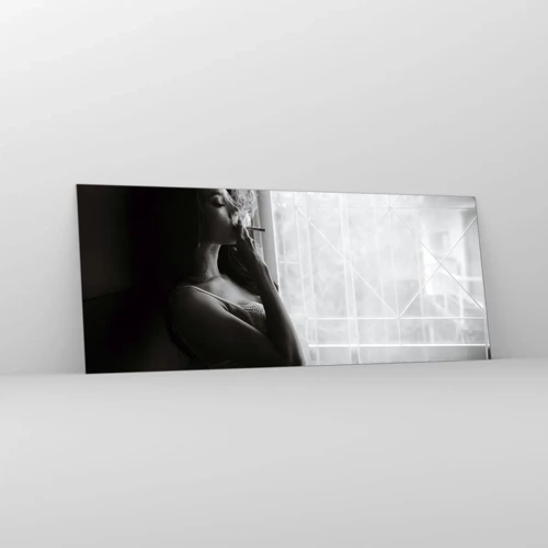 Cuadro sobre vidrio - Impresiones sobre Vidrio - Un momento sensual - 100x40 cm