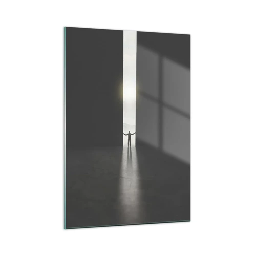 Cuadro sobre vidrio - Impresiones sobre Vidrio - Un paso hacia un futuro brillante - 50x70 cm