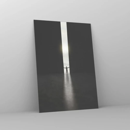 Cuadro sobre vidrio - Impresiones sobre Vidrio - Un paso hacia un futuro brillante - 50x70 cm