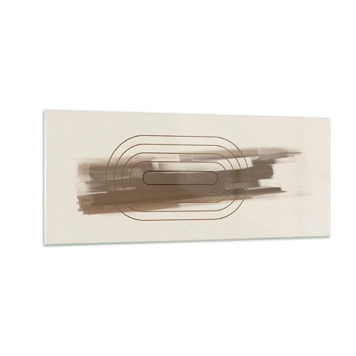 Cuadro sobre vidrio - Impresiones sobre Vidrio - Un soplo de gris - 100x40 cm