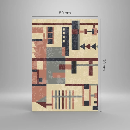 Cuadro sobre vidrio - Impresiones sobre Vidrio - Una combinación de verticales y niveles - 50x70 cm