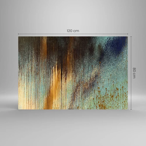Cuadro sobre vidrio - Impresiones sobre Vidrio - Una composición colorista no accidental - 120x80 cm