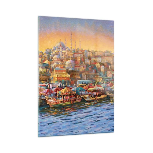 Cuadro sobre vidrio - Impresiones sobre Vidrio - Una historia en Estambul - 50x70 cm