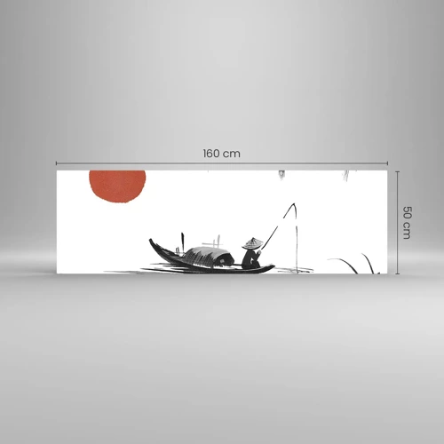 Cuadro sobre vidrio - Impresiones sobre Vidrio - Una tarde asiática - 160x50 cm