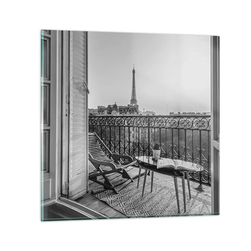 Cuadro sobre vidrio - Impresiones sobre Vidrio - Una tarde parisina - 50x50 cm