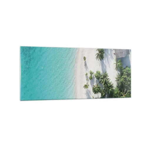 Cuadro sobre vidrio - Impresiones sobre Vidrio - Vacaciones en el paraíso - 120x50 cm