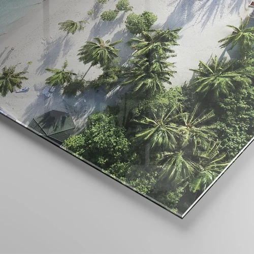 Cuadro sobre vidrio - Impresiones sobre Vidrio - Vacaciones en el paraíso - 30x30 cm