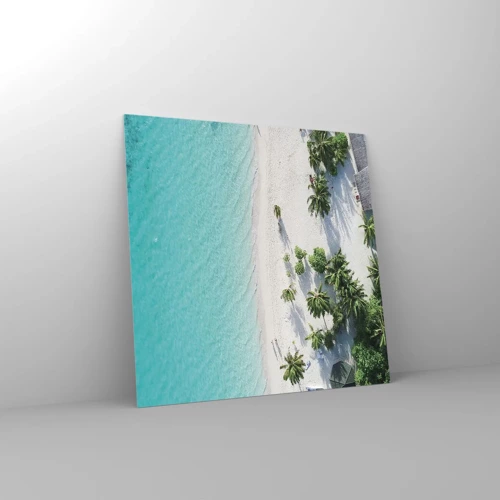 Cuadro sobre vidrio - Impresiones sobre Vidrio - Vacaciones en el paraíso - 60x60 cm