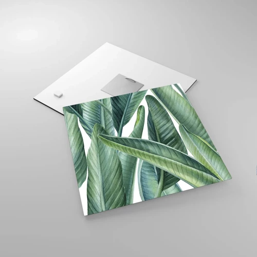 Cuadro sobre vidrio - Impresiones sobre Vidrio - Vegetación en estado puro - 30x30 cm
