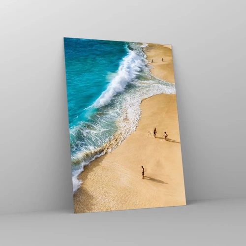 Cuadro sobre vidrio - Impresiones sobre Vidrio - Y luego el sol, la playa... - 50x70 cm