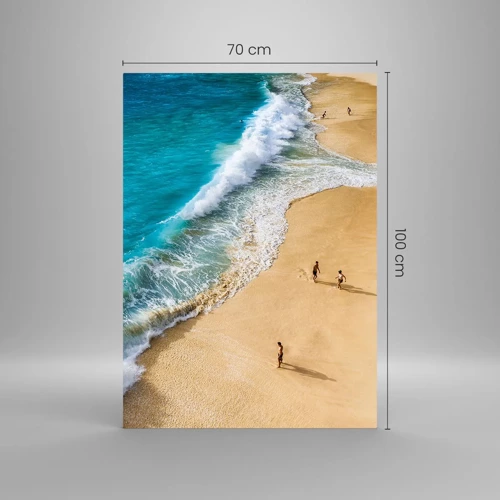 Cuadro sobre vidrio - Impresiones sobre Vidrio - Y luego el sol, la playa... - 70x100 cm