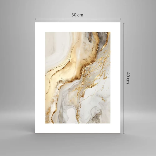 Póster - Abstracción: belleza y bondad - 30x40 cm