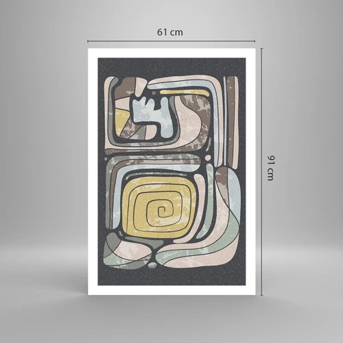 Póster - Abstracción con espíritu precolombino - 61x91 cm