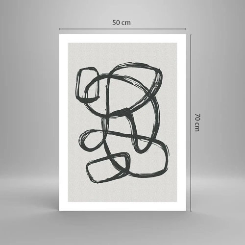 Póster - Abstracción en bucle - 50x70 cm