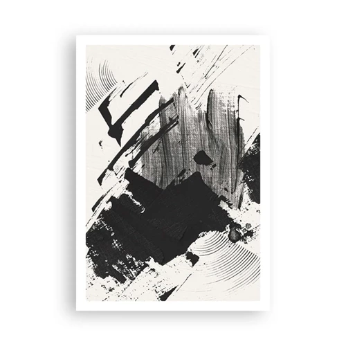 Póster - Abstracción: la expresión del negro - 70x100 cm