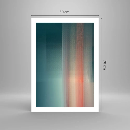 Póster - Abstracción: ondas de luz - 50x70 cm