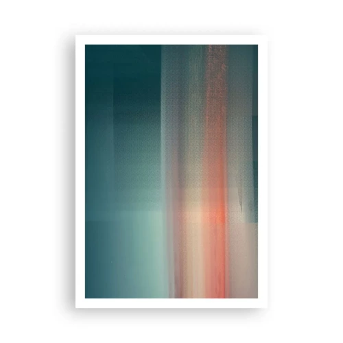 Póster - Abstracción: ondas de luz - 70x100 cm