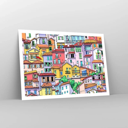 Póster - Ciudad alegre - 100x70 cm